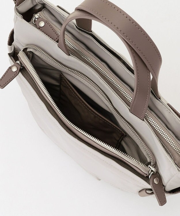 Y'SACCS ポリエステルツイル 2WAYトートバッグ グレージュ