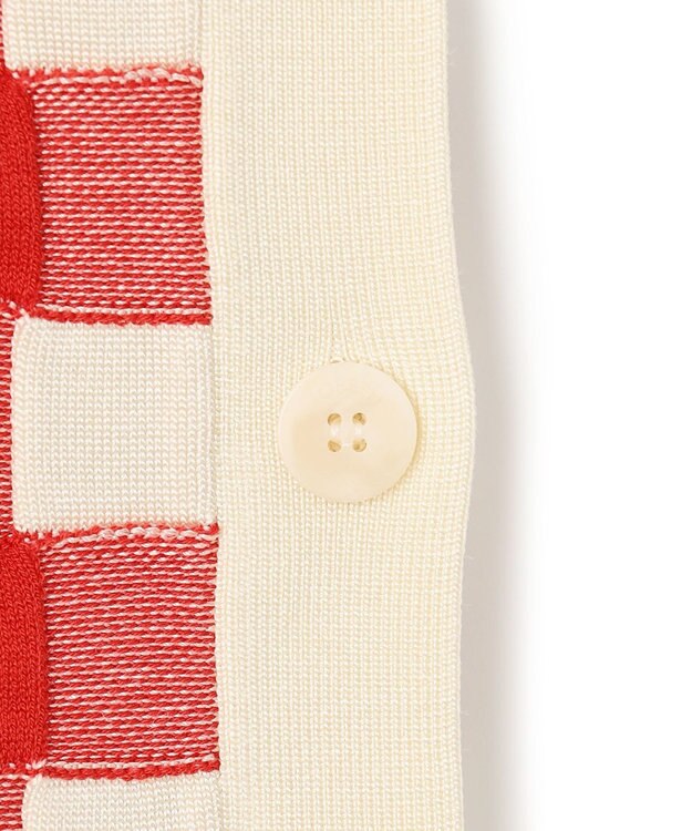 JOSEPH ヴィシー  ジャカード　ニットTEE Crimson Combo