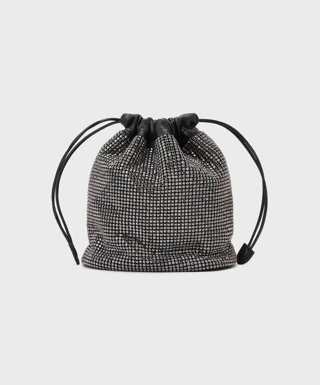 GRACE CONTINENTAL ラインストーンミニバッグ ブラック