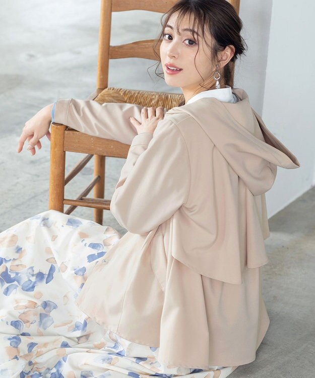 Tiaclasse 【新色追加・洗える】マウンテンフレアパーカー ライトベージュ