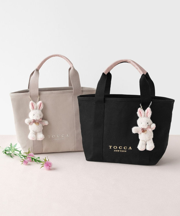 新チャーム登場・ぬいぐるみチャーム付き】TOCCA AMICO CANVAS TOTE