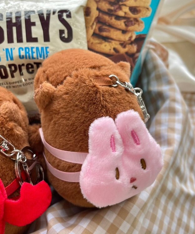 WEGO リュックカピバラぬいぐるみキーホルダー 柄2