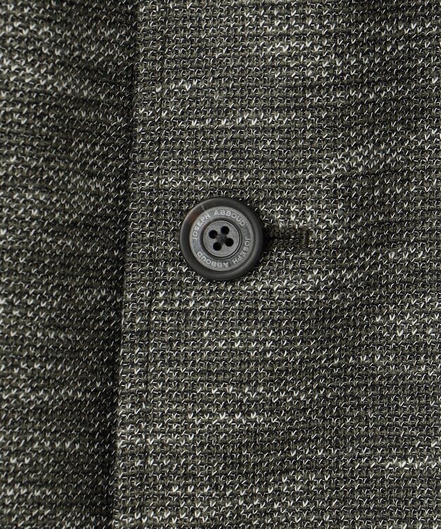 JOSEPH ABBOUD 【イタリア素材/軽量/ストレッチ】バックプリントジャージー ジャケット カーキ系