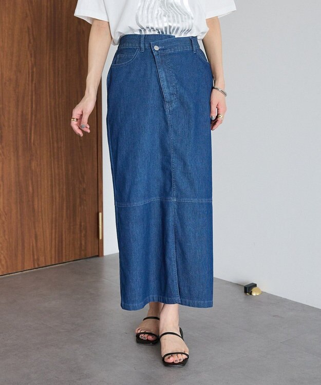 CRAFT STANDARD BOUTIQUE アシンメトリーデニムスカート Indigo