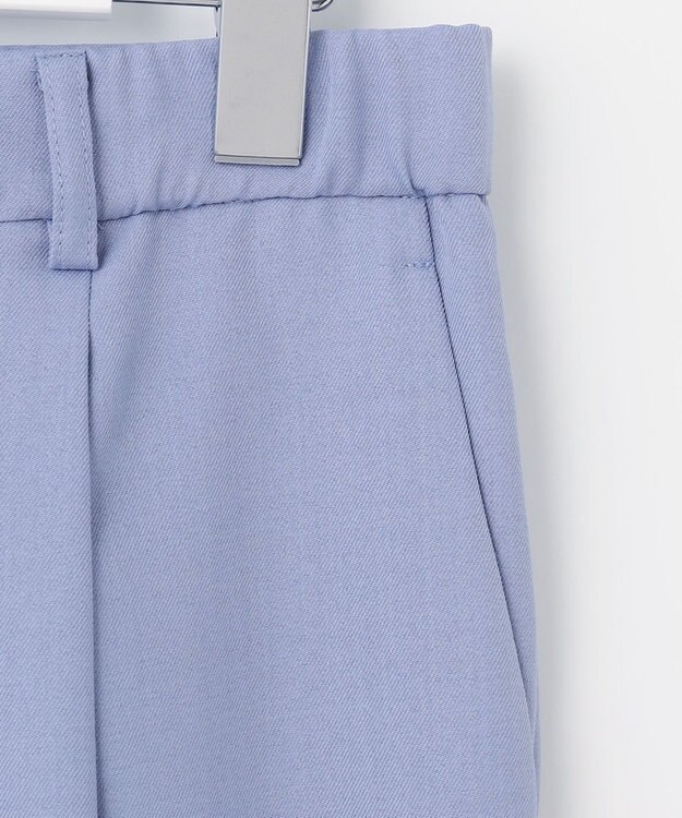 自由区 【接触冷感・速乾・UVケア・撥水・防シワ・XSサイズあり】リネンライクツィルテーパード パンツ ダルブルー系