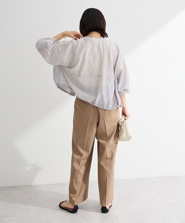 Green Parks シアーＺＩＰＶネックブルゾン Gray