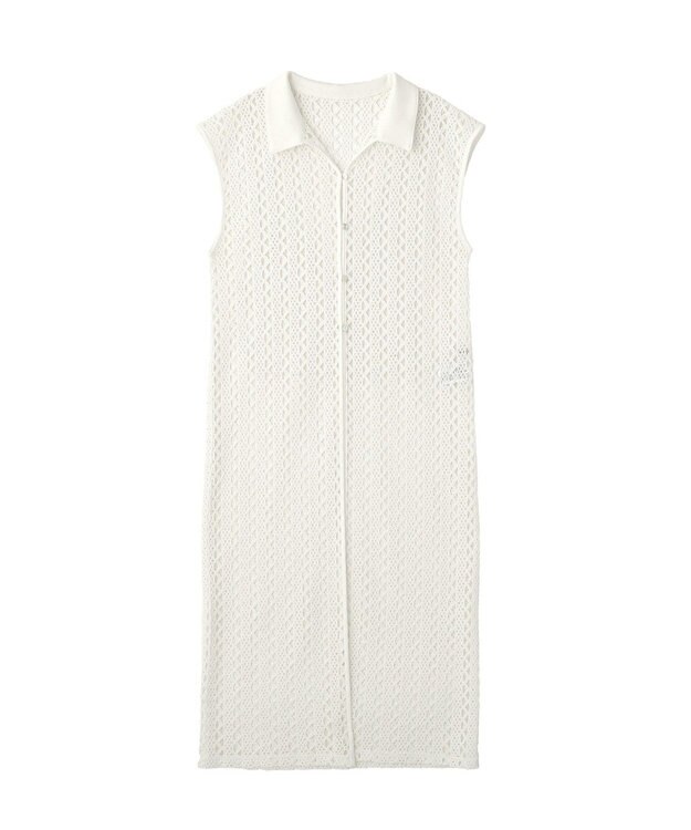 Green Parks 衿付きレースジレ Off White