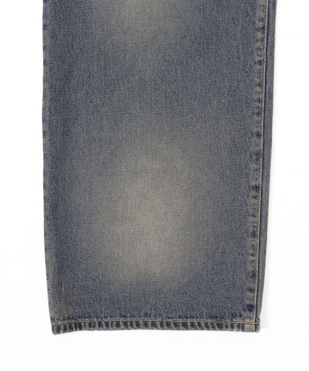 WEGO 【ユニセックス着用ITEM/SMLサイズ展開/ウエスト調整可】バギーデニムパンツ デニム中濃色