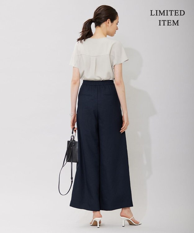 ICB 【WEB限定】 Slub タックパンツ ネイビー系