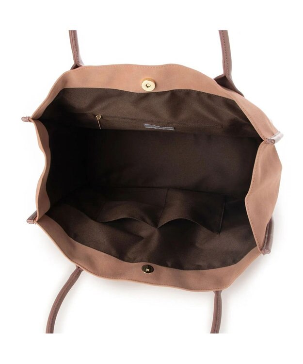 UNBILLION cachecache 丸手根革スクエアトートバッグ ピンク