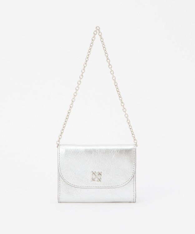 russet チェーンミニウォレット(SO-434) Silver