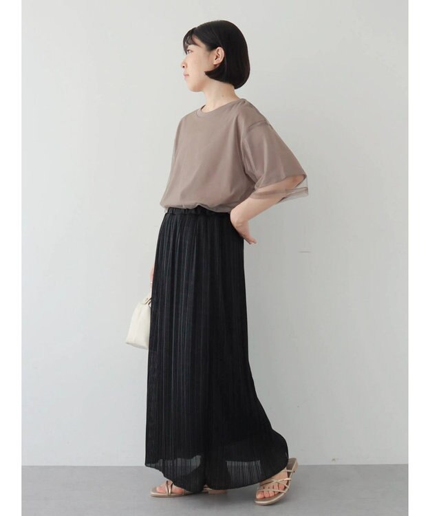 Green Parks BEST PRICE チュールレイヤードプルオーバー Gray