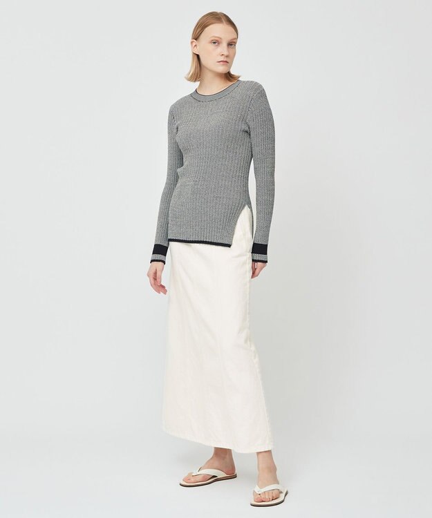 BEIGE， MARCK / デニムスカート White