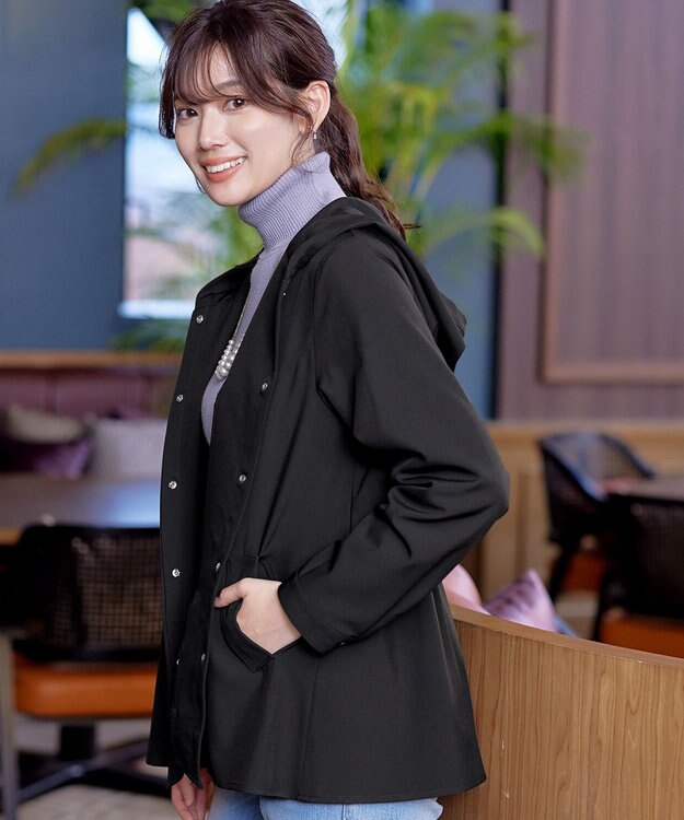 Tiaclasse 【新色追加・洗える】マウンテンフレアパーカー ブラック