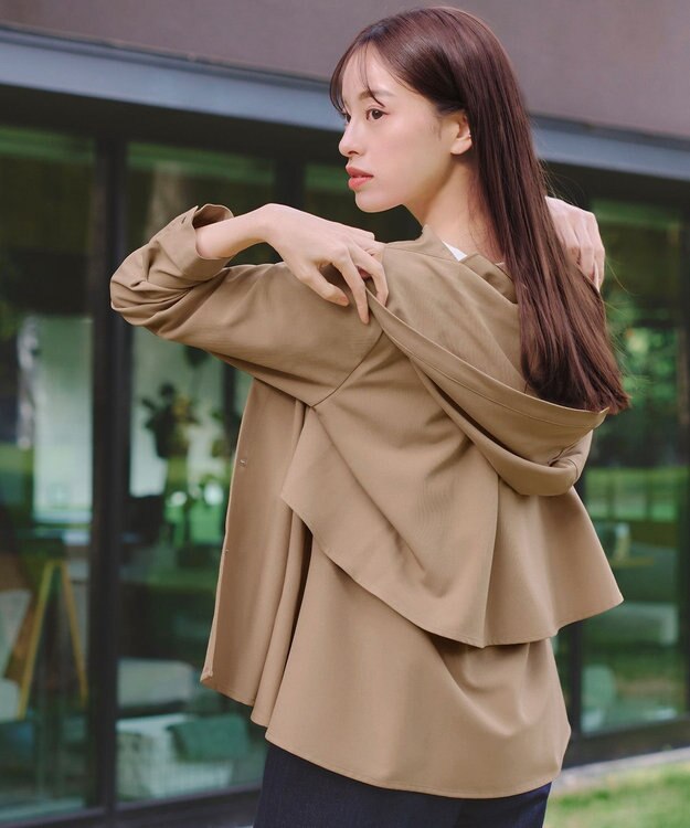 Tiaclasse 【新色追加・洗える】マウンテンフレアパーカー モカベージュ