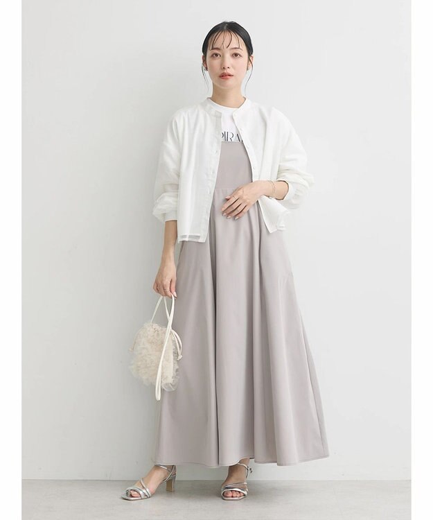 earth music&ecology チュールレイヤードシャツ Off White