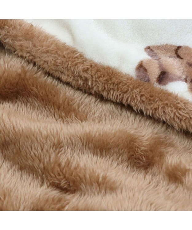 PET PARADISE ペットパラダイス くまちゃん 着る毛布 小型犬 ホワイト×ブラウン