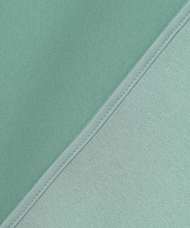 ICB 【洗える】FluidBackSatin ラウンドヘムプルオーバー セラドン系