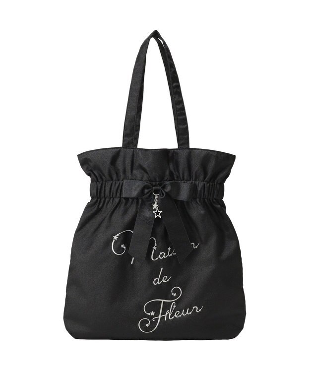 Maison de FLEUR スターリボントートバッグ Black
