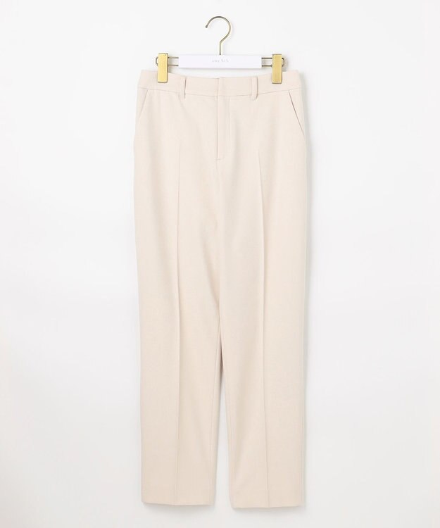 ANY SIS ビューティサーモ2WAYストレッチ テーパードパンツ アイボリー