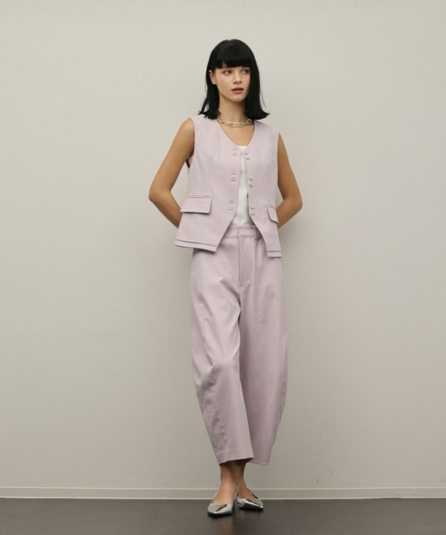 GRACE CONTINENTAL ドライオックスバレルパンツ ラベンダー