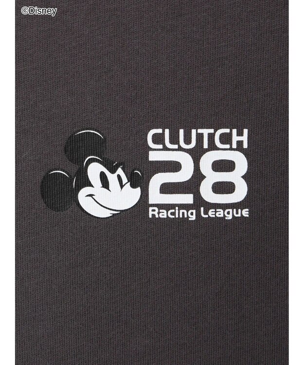 Te chichi 【Disney】MICKEY/ロゴプリントTシャツ チャコールグレー