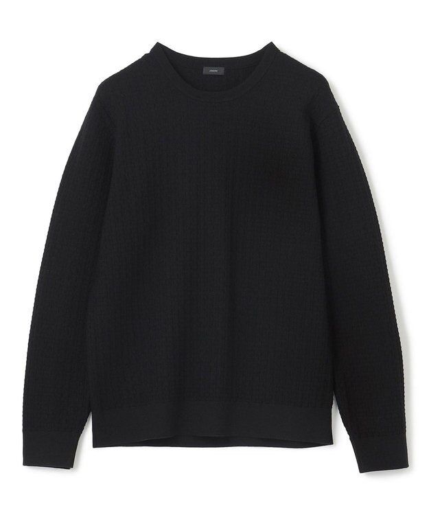 JOSEPH HOMME 【イージーケア】 ヴィスコースリンクス　クルーネックニット ブラック系