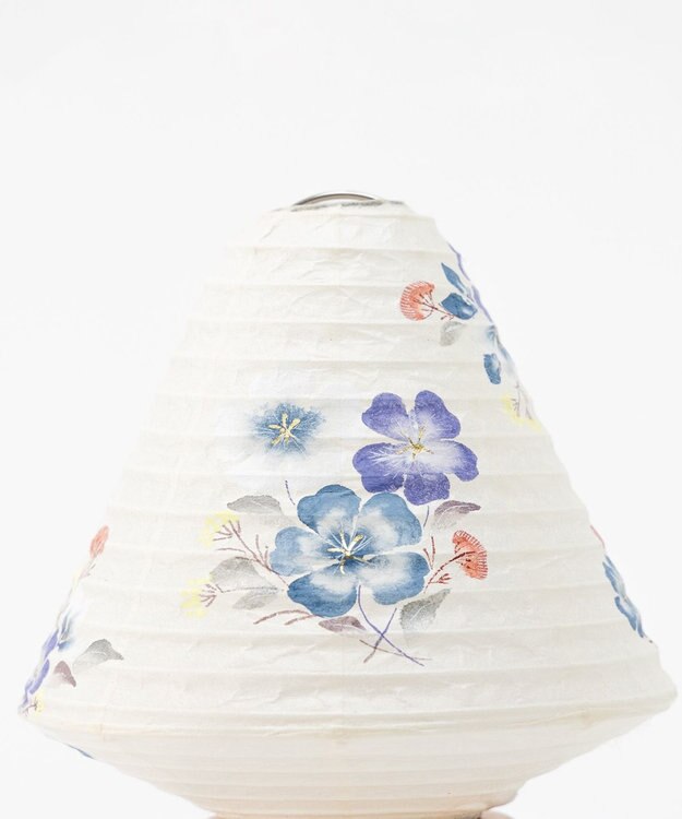 ちょうちん堂 【あかり道】〈手書絵付〉アリアケスミレ ちょうちん ライト ホワイト