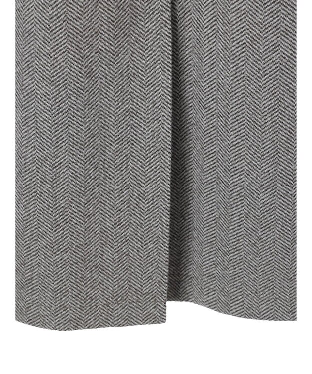 Green Parks 柄圧縮ポンチＩラインスカート Herringbone