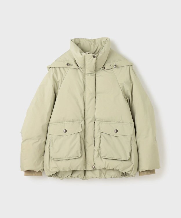 GRACE CONTINENTAL スタンドカラーダウンジャケット ライトグリーン