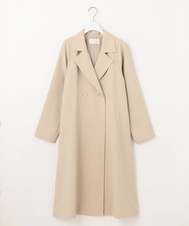 ANY SIS 【洗える】ライトミディ トレンチコート ベージュ