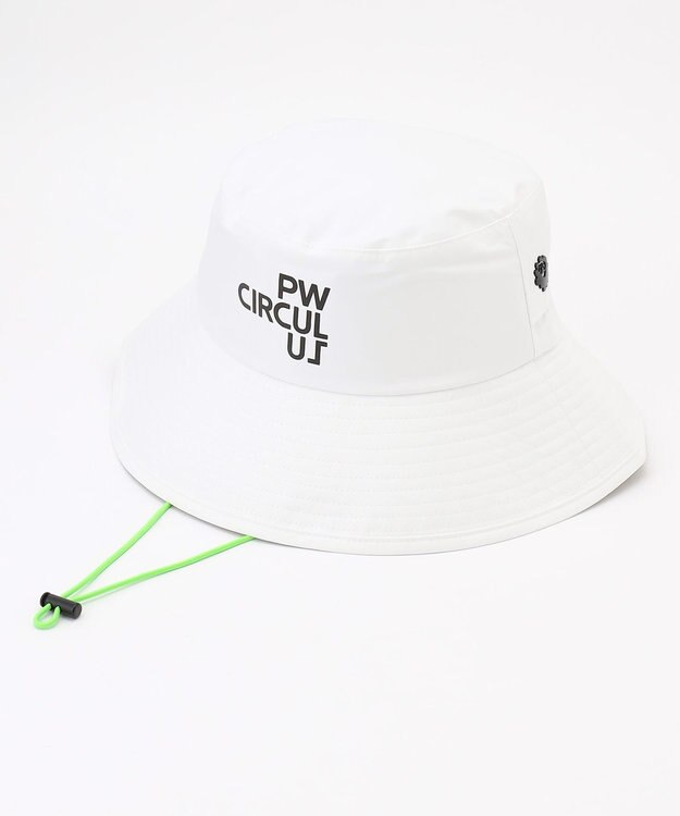 PW CIRCULUS 【耐水圧11000mm  / レイン対応】【UNISEX】NEW！レイン バケットハット  ゴルフ ホワイト系