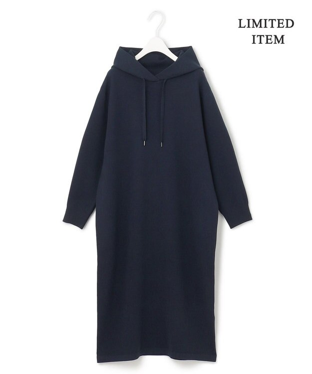 ICB 【WEB限定・洗える】 ヴィスコースポリエステルスムース ワンピース ネイビー系