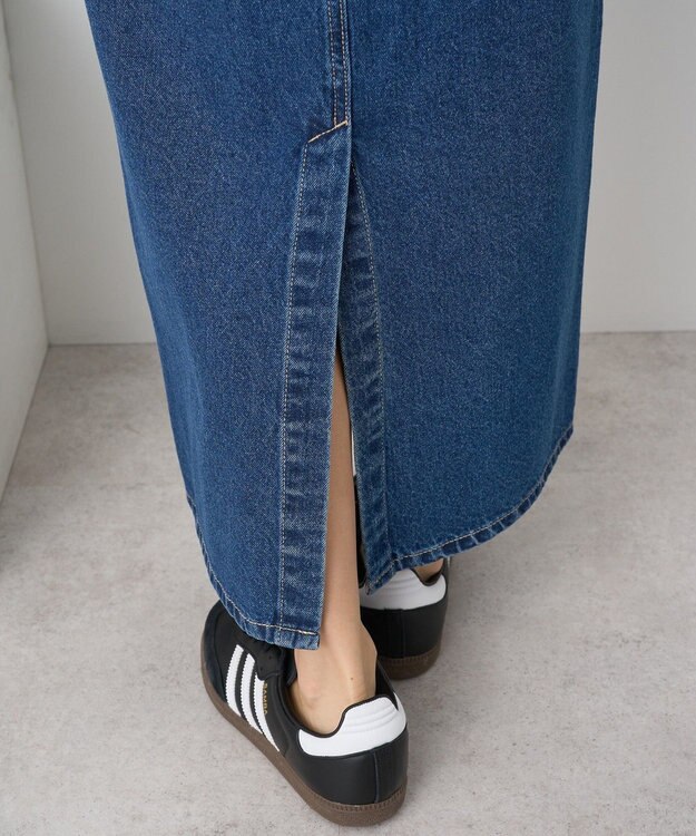 earth music&ecology ナローデニムスカート Medium Indigo