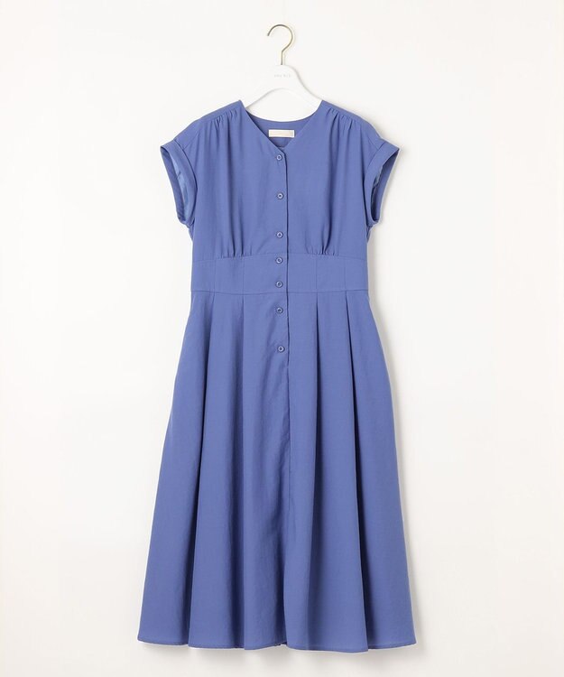 ANY SIS 【撥水・UVカット・速乾】ハイウエスト ワンピース ブルー