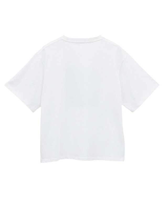 AMERICAN HOLIC ボックスロゴ箔プリントＴシャツ Off White