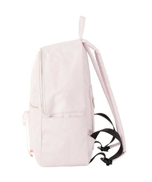 Maison de FLEUR 撥水加工レースアップリボンリュック Grayish Pink