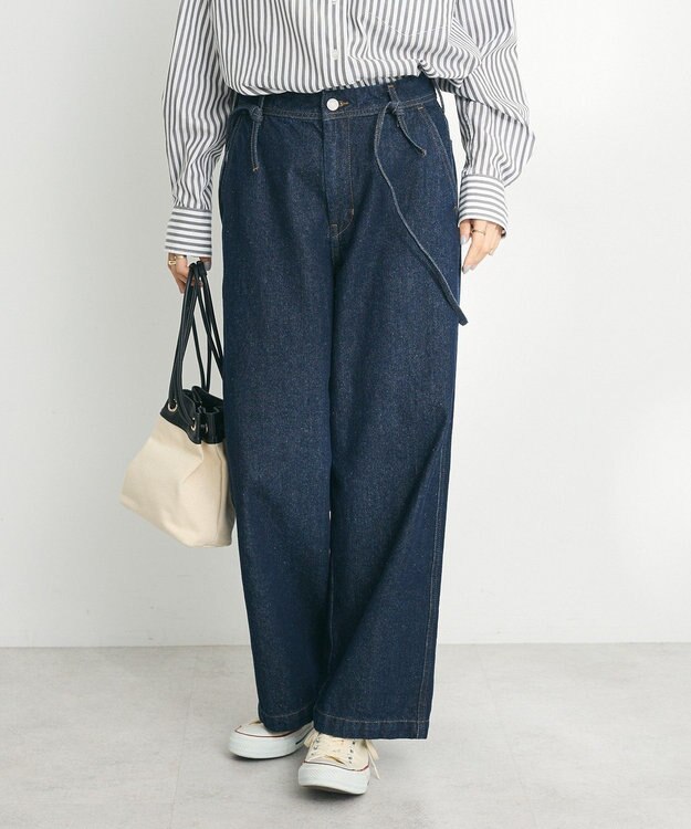 CRAFT STANDARD BOUTIQUE 2WAYサロペットデニムパンツ Dark Indigo