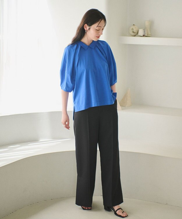 #Newans 【撥水・吸水速乾】コンビネーションベルスリーブカットソー ブルー系