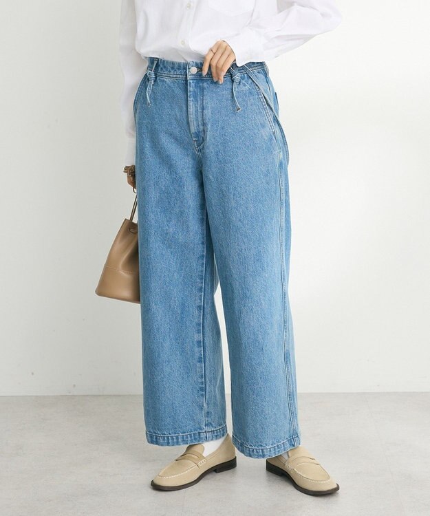CRAFT STANDARD BOUTIQUE 2WAYサロペットデニムパンツ Light Indigo