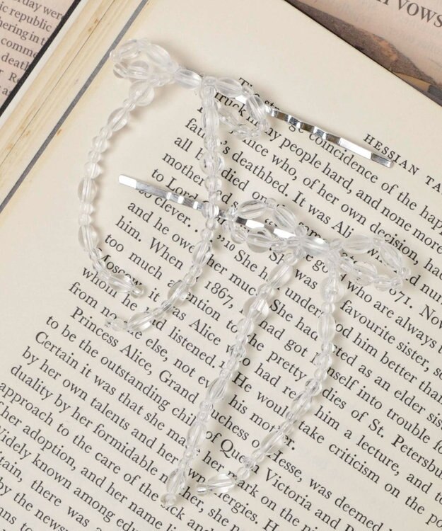 WEGO 【2点セット】L2Pビーズリボンピン 柄1