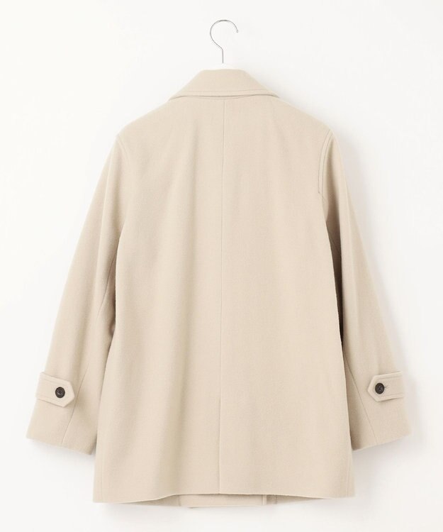 J.PRESS LADIES Jackal 140s ソフトメルトン Pコート ベージュ系