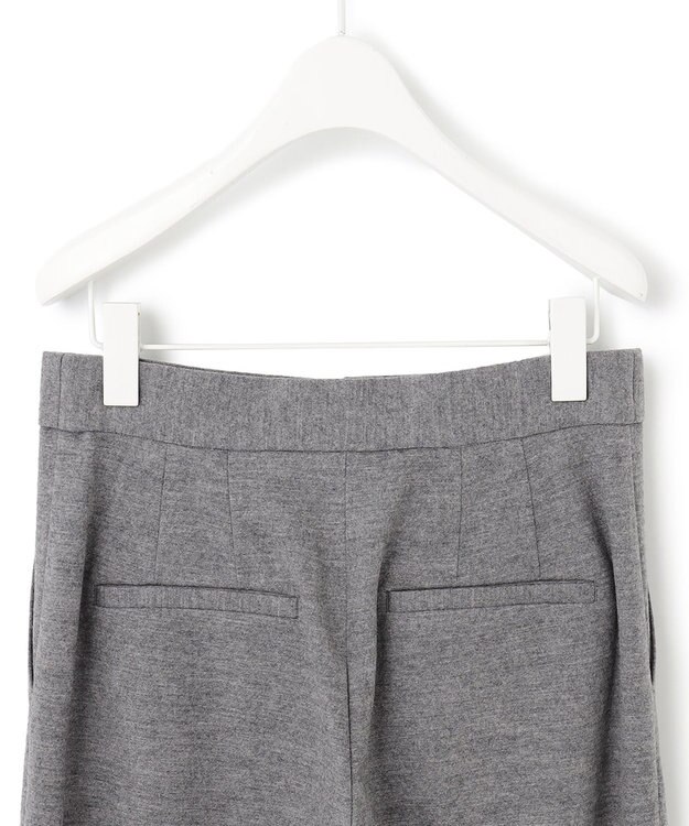 ICB ウールミルドジャージー ワイドストレートパンツ グレー系