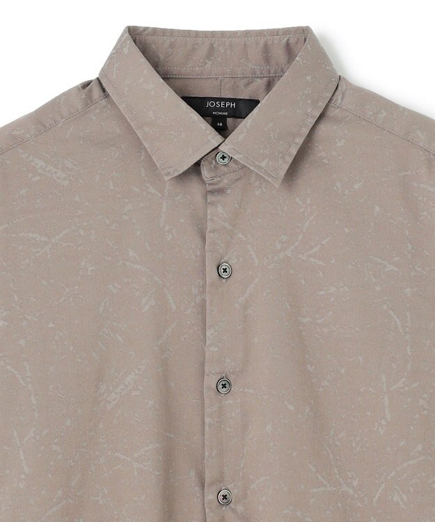 JOSEPH HOMME フォレストジャガードストレッチ　レギュラーカラーシャツ ベージュ系3