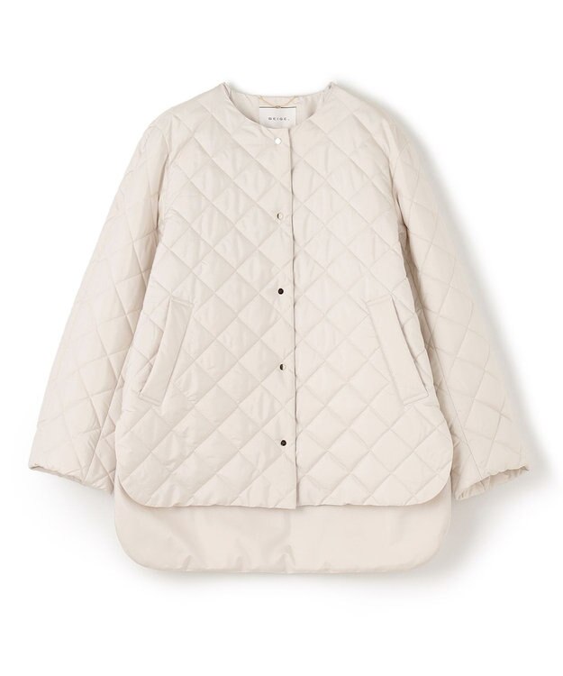 BEIGE， 【S-size】JACOB / キルティングアウター Ecru