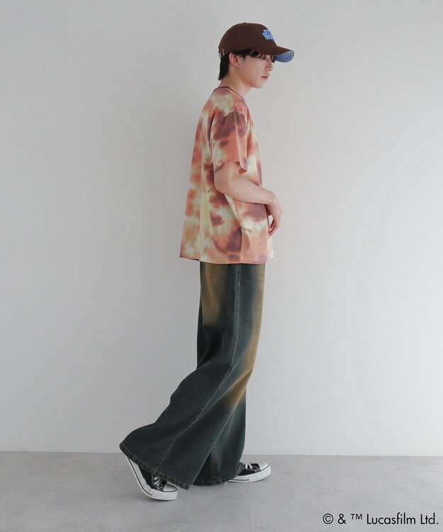 Green Parks ＳＴＡＲ　ＷＡＲＳ／タイダイ半袖ＢＩＧＴＥＥ Orange