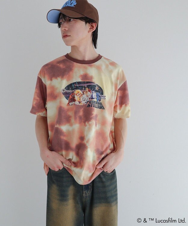 Green Parks ＳＴＡＲ　ＷＡＲＳ／タイダイ半袖ＢＩＧＴＥＥ Orange