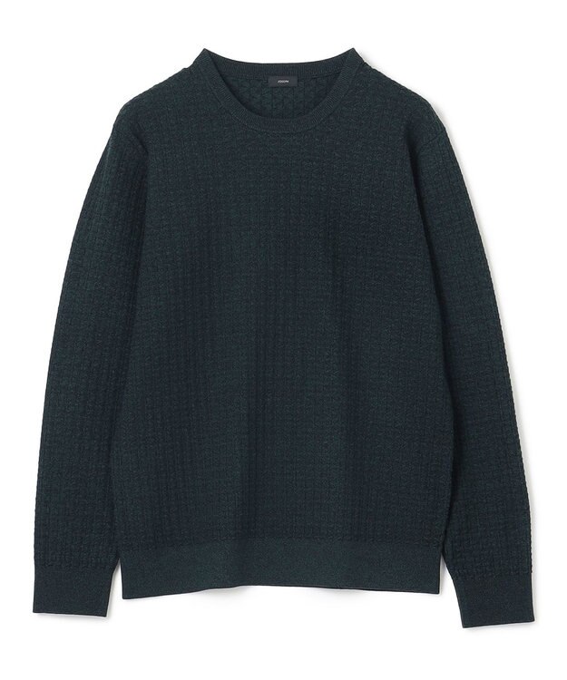 JOSEPH HOMME 【イージーケア】 ヴィスコースリンクス　クルーネックニット ピーコックグリーン系