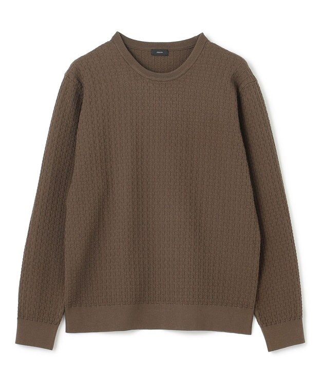 JOSEPH HOMME 【イージーケア】 ヴィスコースリンクス　クルーネックニット キャメル系