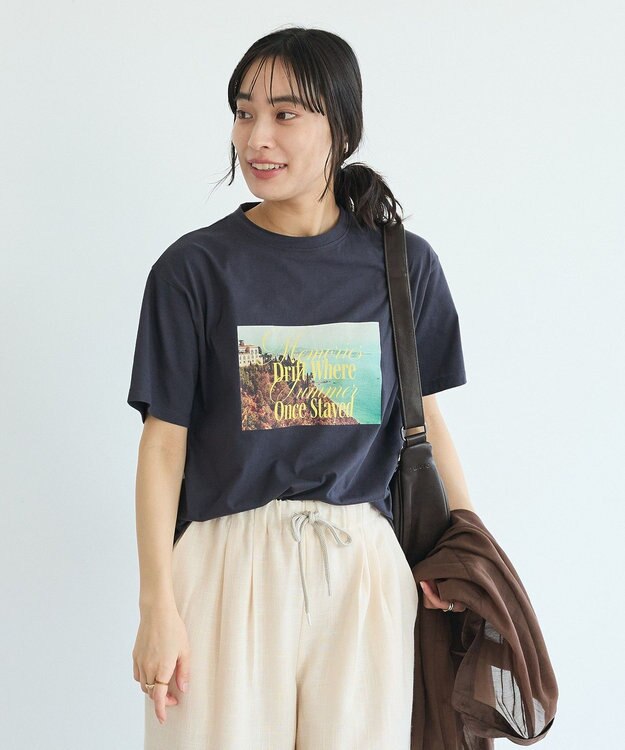 CRAFT STANDARD BOUTIQUE フォトプリントＴシャツ Dark Gray